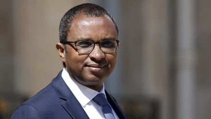 Le ministre de l'Education nationale Pap Ndiaye à l'Elysée le 24 mai 2023. (LUDOVIC MARIN / AFP)