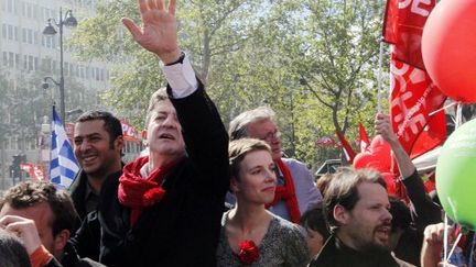 Jean-Luc Mélenchon à Port-Royal à Paris (AFP)