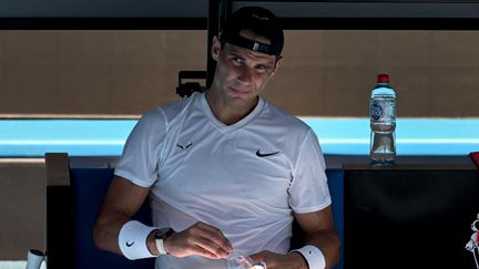 L'Espagnol Rafael Nadal à Melbourne, en amont de l'ouverture du premier tournoi du Grand Chelem, le 11 janvier 2023. (WILLIAM WEST / AFP)