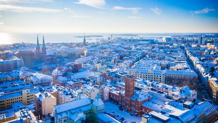 "It was really Finland's leap to safety in this election", underlines Finnish journalist Helena Petäistö.  Illustration: Helsinki, the Finnish capital.  (MIEMO PENTTINEN - MIEMO.NET / MOMENT RF / GETTY IMAGES)