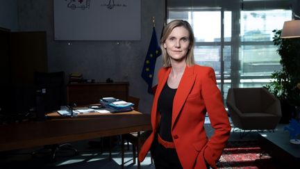 La&nbsp;ministre déléguée à l'Industrie Agnès Pannier-Runacher, le 22 juillet 2020 à Paris; (JOEL SAGET / AFP)