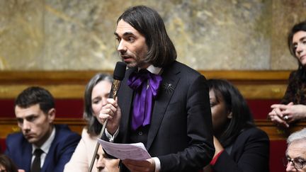 Cédric Villani, le 14 février 2018 à l'Assemblée nationale, à Paris. (BERTRAND GUAY / AFP)