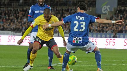 Un derby chaud entre Strasbourg et Sochaux (DOMINIQUE GUTEKUNST / MAXPPP)