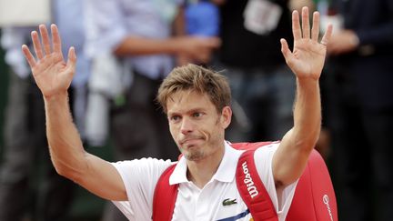 Nicolas Mahut au tournoi de Roland-Garros, le 29 mai 2018. (THOMAS SAMSON / AFP)