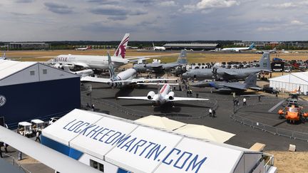 Le salon aéronautique de Farnborough (Grande-Bretagne). (ANDY RAIN / EPA via MAXPPP)