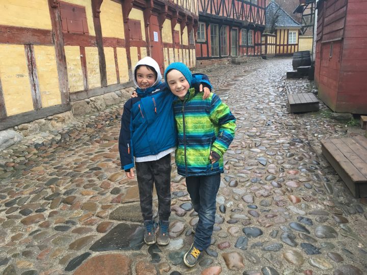 Balade dans Den Gamle By, éco-musée à ciel ouvert, à Aarhus. (INGRID POHU / RADIO FRANCE)