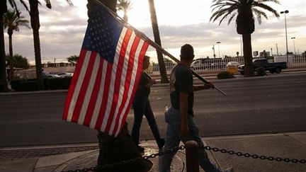 Des syndiqués manifestent à Las Vegas contre un projet de casino sans syndicat (AFP/Spencer Platt)