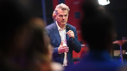 Fabien Roussel, candidat du Parti communiste français, à la Maison de la Radio et de la Musique, le 23 février 2022.
 (JULIEN MICHEL / RADIO FRANCE)