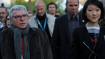 Fleur Pellerin à Bourges, avec le directeur du Printemps Daniel Colling (29 avril 2015)
 (Guillaume Souvant / AFP)