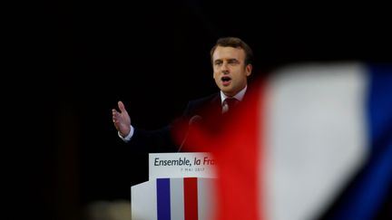 Emmanuel Macron au Louvre en 2017. (AFP)