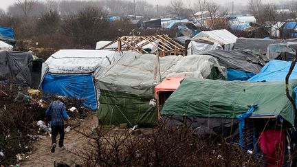 Photo d'une partie de la jungle sud de Calais le 22 février 2016.