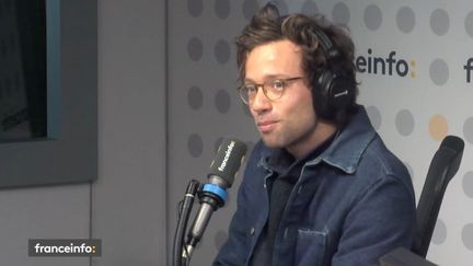 &nbsp;Xavier Lacaille, l’acteur principal de&nbsp;"Parlement". (FRANCEINFO / RADIO FRANCE)