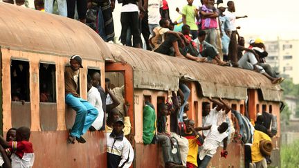 Train à l'arrivée à Kinshasa, capitale de la République Démocratique du Congo (RDC). Photo prise le 7 novembre 2016 (GORAN TOMASEVIC / X90012)