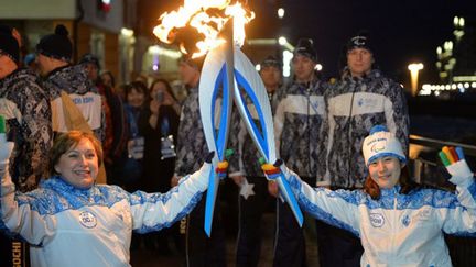 Les athlètes handisport, la Russe Olga Panteleyev et la Coréenne Bo Ra Mi