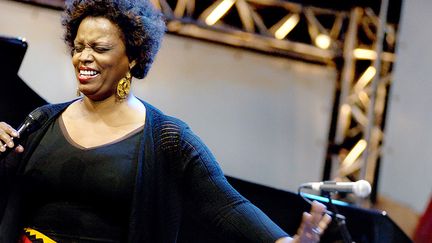 Diana Reeves au programme de Jazz sous les pommiers 2014
 (JEFF PACHOUD / AFP)