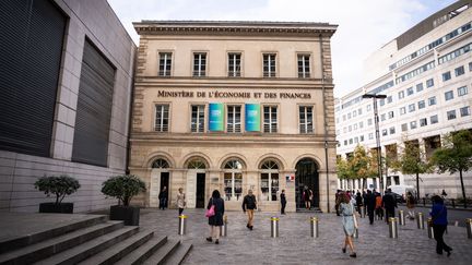 Le ministère des Finances, à Paris, le 5 octobre 2023. (XOSE BOUZAS / HANS LUCAS)