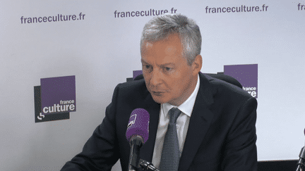 Bruno Le Maire, ministre de l'Économie, invité de la matinale de France Culture, le 9 mai 2018. (CAPTURE ECRAN / FRANCEINFO / RADIO FRANCE)