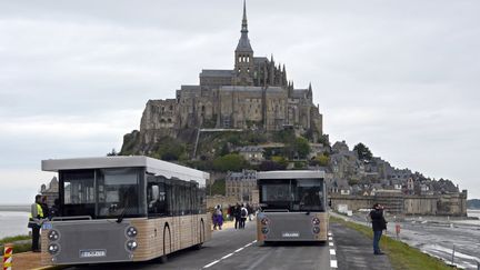 Les navettes du Mont Saint-Michel
 (CHARLY TRIBALLEAU/AFP)