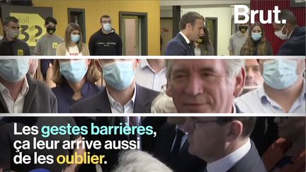 Les gestes barrières, ça leur arrive aussi de les oublier.