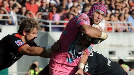 Le 3e ligne argentin du Stade Français Juan Manuel Leguizamon