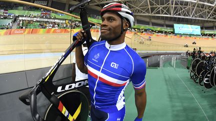 A Rio en 2016, Grégory Baugé avait décroché sa 4e et dernière médaille olympique. (ERIC FEFERBERG / AFP)