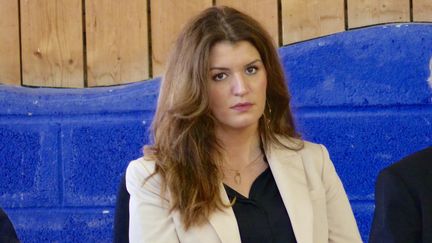 Marlène Schiappa,&nbsp;secrétaire d'Etat chargée de l'Egalité entre les femmes et les hommes et de la lutte contre les discriminations, à Bergerac (Dordogne, février 2019. (EMMANUEL CLAVERIE / FRANCE BLEU PÉRIGORD / RADIO FRANCE)