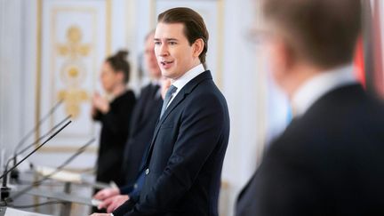 Sebastian Kurz, le chancelier autrichien, le 17 janvier 2021, à Vienne. (GEORG HOCHMUTH / APA)