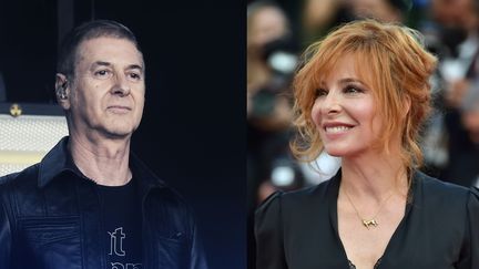 Etienne Daho le 7 juillet 2021 à La Rochelle / Mylène Farmer le 17 juillet 2021 au Festival de Cannes (SIPA - EDMOND SADAKA / MaxPPP - FRANCK CASTEL)