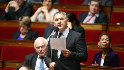 Patrick Vignal, député de l'Hérault, lors des questions au gouvernement en janvier 2017. (LEON TANGUY / MAXPPP)