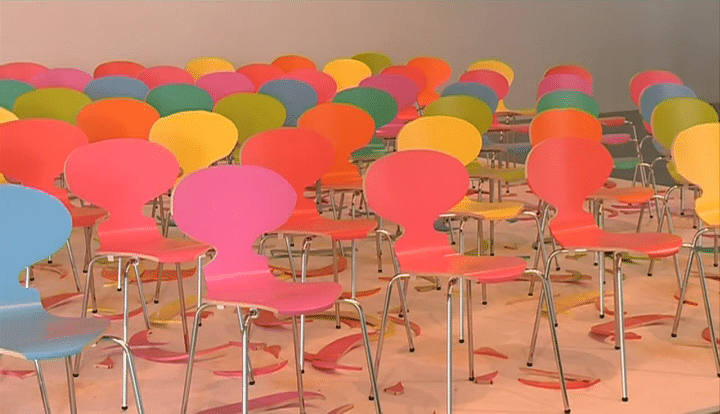 Chaises du designer Arne Jacobsen
 (France 3 / Culturebox / Capture d&#039;écran )