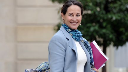 La ministre de l'Ecologie, S&eacute;gol&egrave;ne Royal, &agrave; l'Elys&eacute;e, le 28 mai 2014.&nbsp; (STEPHANE DE SAKUTIN / AFP)