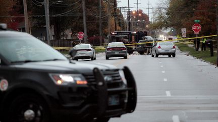 "Les deux agents sont tombés dans une embuscade", a déclaré un porte-parole de la police de Des Moines dans l'Iowa (Etats-Unis), le 2 novembre 2016.&nbsp; (BRIAN FRANK / REUTERS)