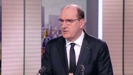 Le Premier ministre Jean Castex au JT de 20h de France 2, le 10 janvier 2022.&nbsp; (CAPTURE ECRAN FRANCE 2)