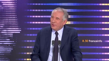 François Bayrou, Haut-commissaire au Plan et président du Modem, était mercredi 22 mars l’invité du 8h30 franceinfo. (FRANCEINFO / RADIOFRANCE)