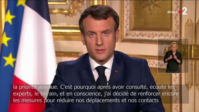 Coronavirus : Emmanuel Macron annonce la réduction des déplacements et contacts "au strict nécessaire"