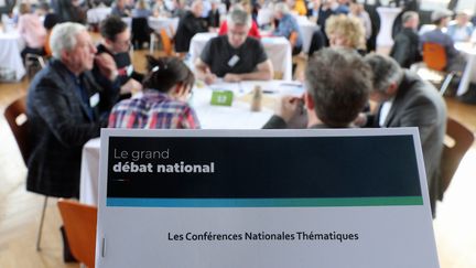 &nbsp;Conférence régionale citoyenne au Pavillon Joséphine à Strasbourg (Bas-Rhin), dans le cadre du grand débat national le 22 mars 2019. (MAXPPP)