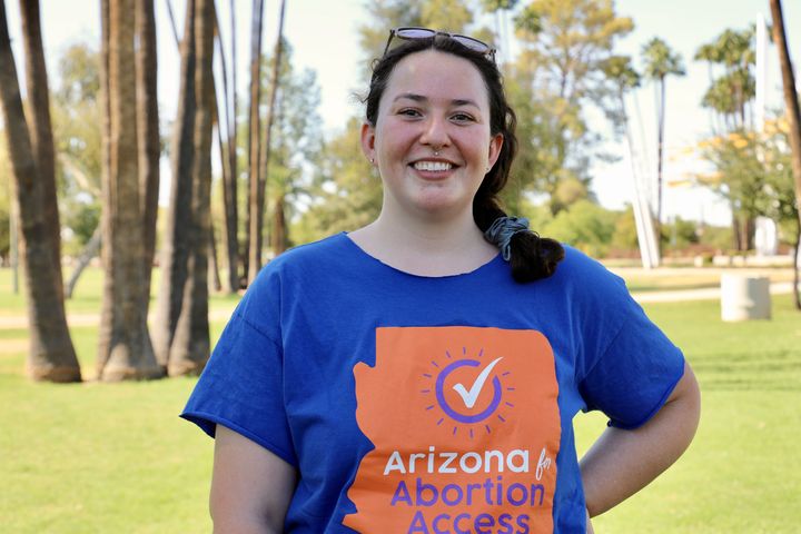 Sarah Saucedo, à Mesa (Arizona), le 6 octobre 2024. (VALENTINE PASQUESOONE / FRANCEINFO)