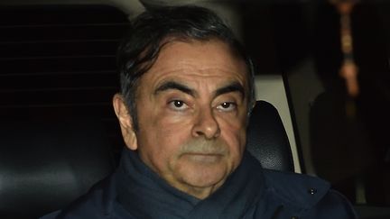 Carlos Ghosn sortant de chez son avocat à Tokyo le 3 avril 2019. (KAZUHIRO NOGI / AFP)