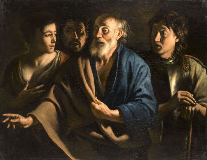 Mathieu Le Nain, "Le Reniement de saint Pierre", vers 1655, Paris, musée du Louvre
 (RMN-Grand Palais (musée du Louvre) / Stéphane Maréchalle)