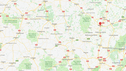 Une fusillade à Beaune (Côte d'or) dans la nuit du dimanche 29 au lundi 30 juillet 2018. (CAPTURE D’ÉCRAN GOOGLE MAPS / FRANCEINFO / RADIO FRANCE)