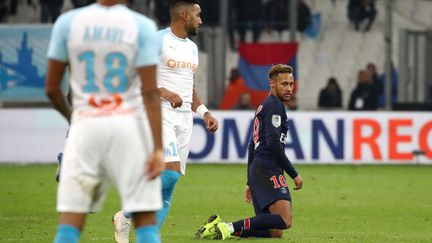 Le joueur de football Neymar lors d'une rencontre entre le PSG et l'Olympique de Marseille, le 28 octobre 2018. (MAXPPP)