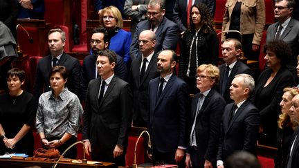 Une partie du gouvernement à l'Assemblée nationale, le 12 décembre 2018. (BERTRAND GUAY / AFP)