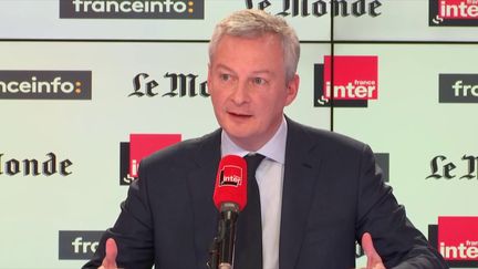 Bruno Le Maire, ministre de l'Économie et des finances, le 18 mars 2018. (RADIO FRANCE / FRANCEINFO)