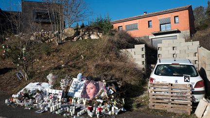 La maison de Delphine et Cédric Jubillar, photographiée le 24 janvier 2022 à Cagnac-les-Mines (Tarn). (FRED SCHEIBER / AFP)