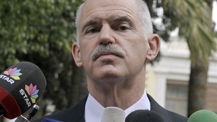 Le Premier ministre grec, Georges Papandreou, le 3 mars 2010. (AFP/LOUISA GOULIAMAKI)