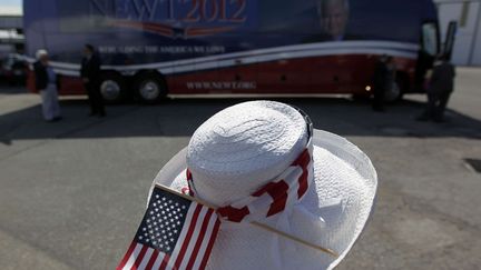 Une supportrice de Newt Gingrich, Floride, 24 janvier 2012. (MATT ROURKE / AP / SIPA)