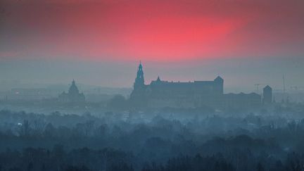 Vue aérienne de Cracovie, le 26 avril 2021. (LUKASZ GAGULSKI / MAXPPP)