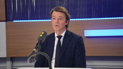 François Baroin,&nbsp;sénateur-maire LR de Troyes. (Jean-Christophe Bourdillat / Radio France)