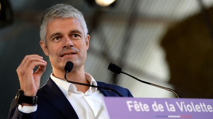 Le président de la région Auvergne-Rhône-Alpes, Laurent Wauquiez, le 30 septembre 2017 à&nbsp;Souvigny-en-Sologne (Loir-et-Cher). (GUILLAUME SOUVANT / AFP)