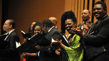 The American Spiritual Ensemble dirigé par Everett Mc Corvey
 (Frank Perry/AFP)